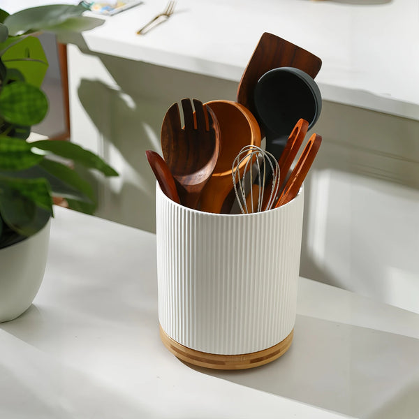 Elegant 360° Rotating Kitchen Utensil Holder