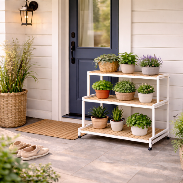 Stepped Shelf Plant Organizer Stand