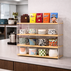 Acrylic Kitchen Office Mug & Pantry Rack