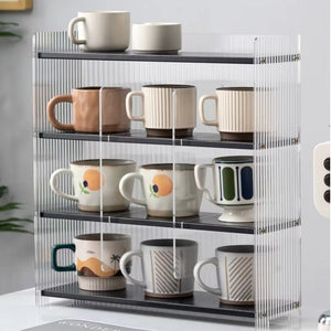 Acrylic Kitchen Office Mug & Pantry Rack