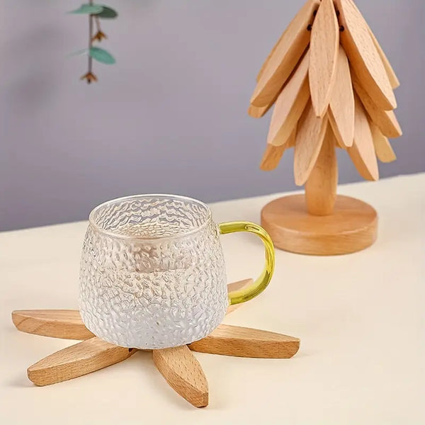TreeShape Wooden Trivet Set for Hot Pots