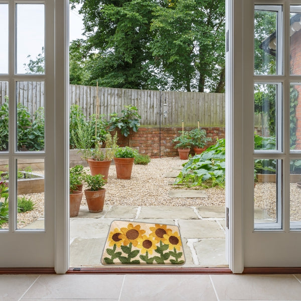 Sunflower Design Non-Slip Floor Rug