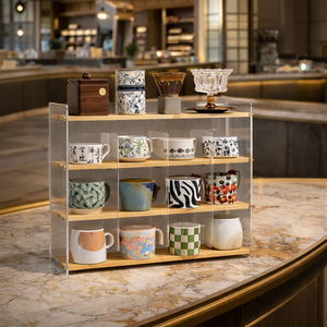 Acrylic Kitchen Office Mug & Pantry Rack