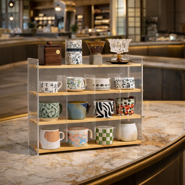 Acrylic Kitchen Office Mug & Pantry Rack