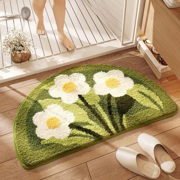 Meadow Daisies Soft Absorbent Rug