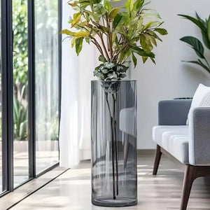 Clear Acrylic Floral Cylinder Vase