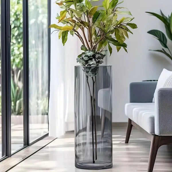 Clear Acrylic Floral Cylinder Vase