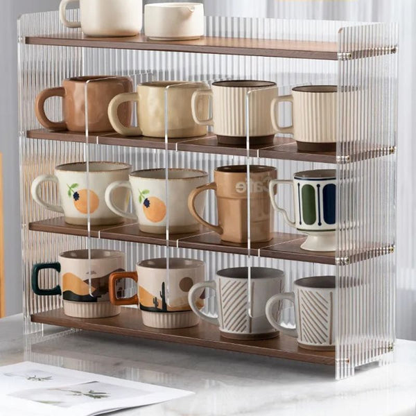 Acrylic Kitchen Office Mug & Pantry Rack