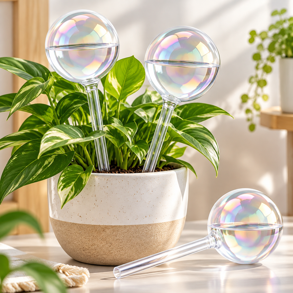 Pearlescent Glass Plant Watering Globe