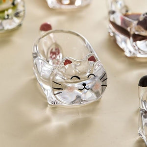 Charming Cat Glass Dipping Bowl