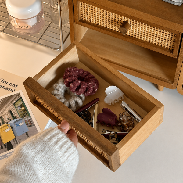 Retro Wooden Keepsake Mini Cabinet