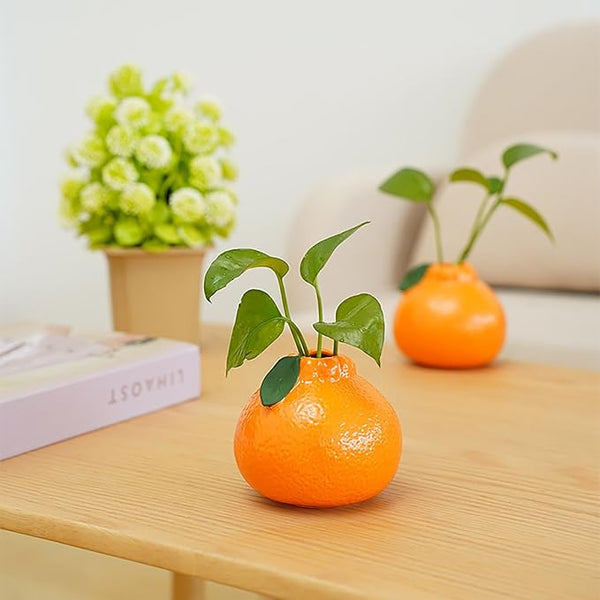 Unique Orange Shaped Ceramic Vase
