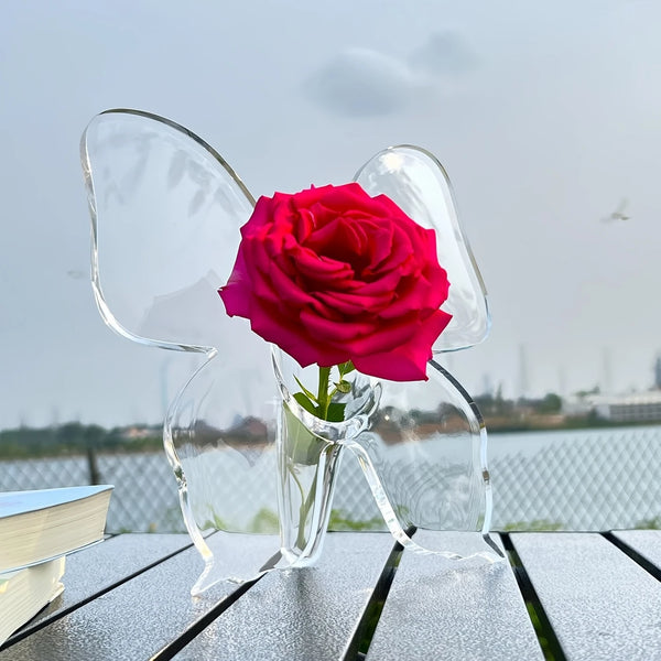 Butterfly Shaped Acrylic Flower Holder