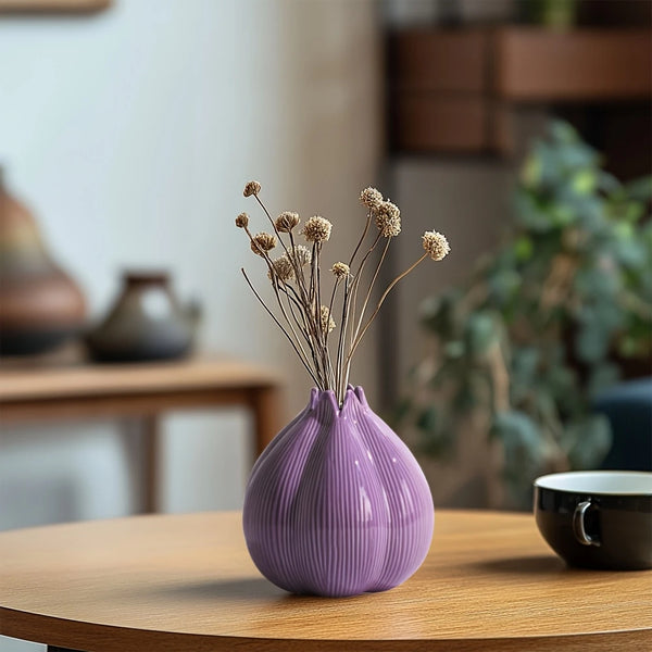 Onion Shaped Ceramic Flower Vase
