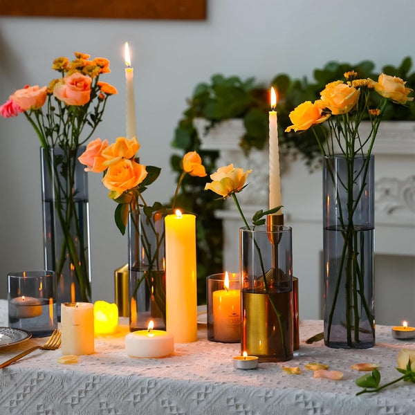 Clear Acrylic Floral Cylinder Vase