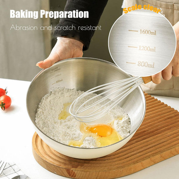 SmartMix Stainless Prep Bowl with Measuring scale