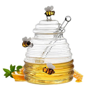 Buzzing Bee Honey Jar with Drizzler