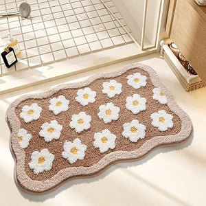 Daisy Charm Soft Absorbent Floor Rug