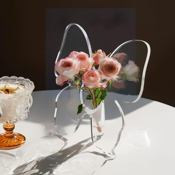 Butterfly Shaped Acrylic Flower Holder