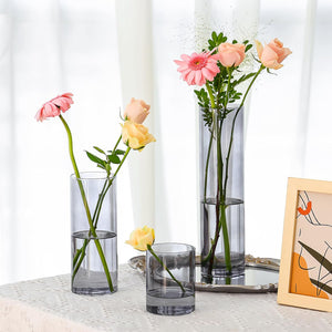 Clear Acrylic Floral Cylinder Vase