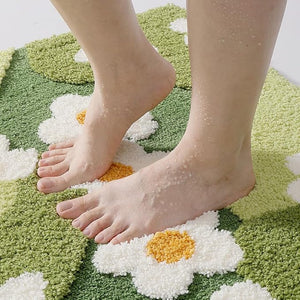 Meadow Daisies Soft Absorbent Rug