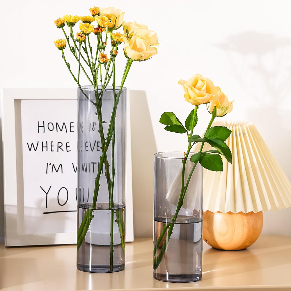 Clear Acrylic Floral Cylinder Vase