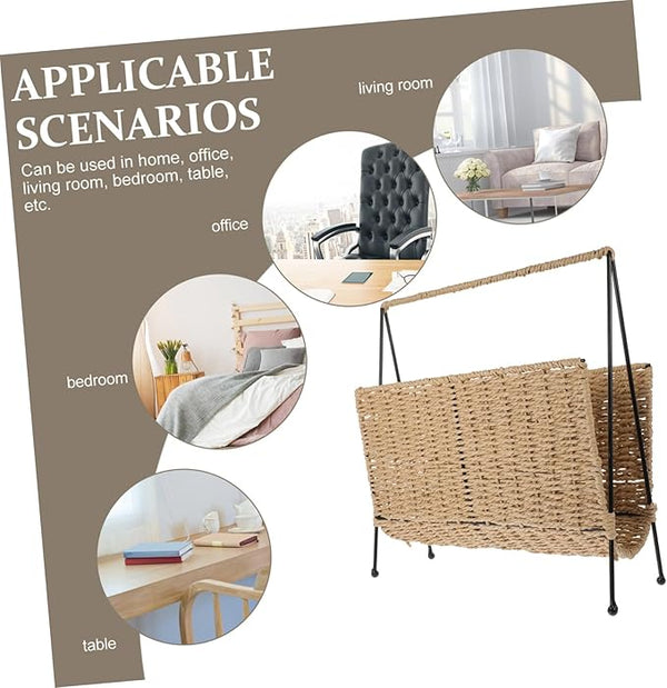 Woven Magazine & Book Organizer