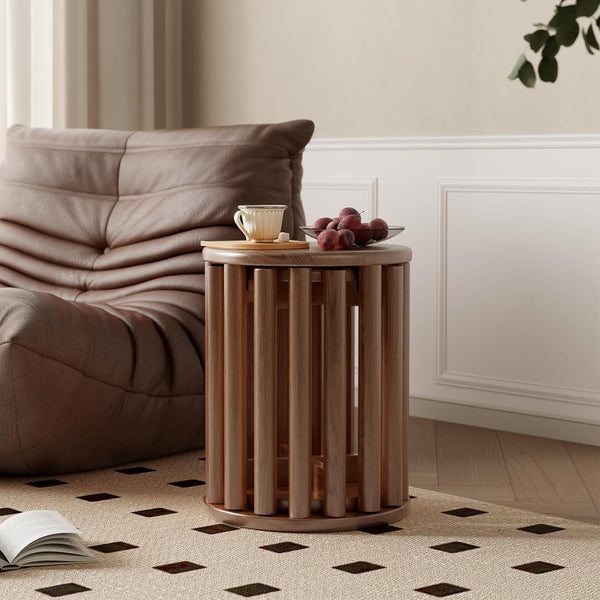 4-in-1 Stackable Wooden Stool Set