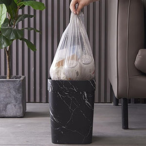 Elegant Marble Design Trash Can