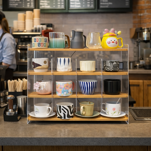 Acrylic Kitchen Office Mug & Pantry Rack