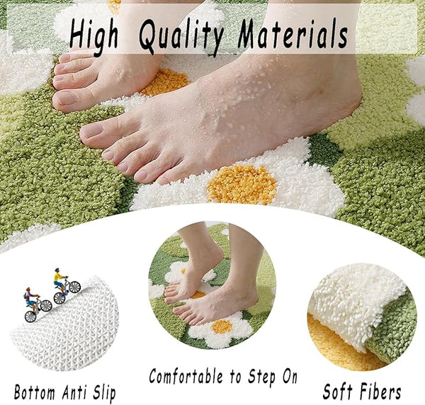 Meadow Daisies Soft Absorbent Rug