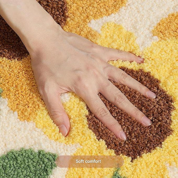 Sunflower Design Non-Slip Floor Rug