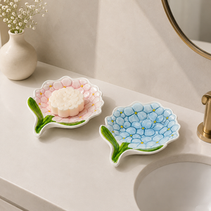 Luxury Blossom Ceramic Soap Stand