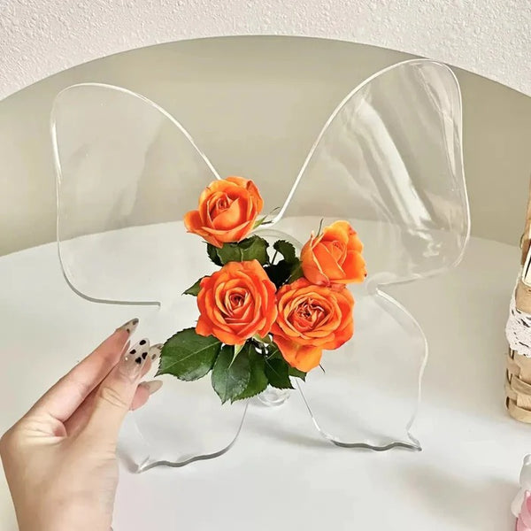 Butterfly Shaped Acrylic Flower Holder