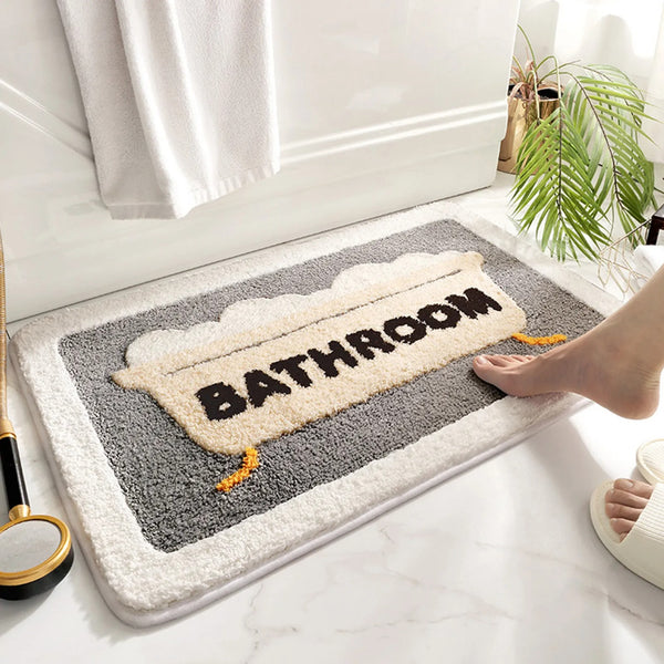 Bubble Tub Quick-Dry Bathroom Rug