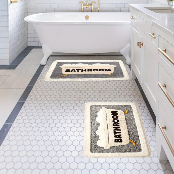 Bubble Tub Quick-Dry Bathroom Rug