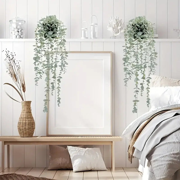 Artificial Hanging Potted Eucalyptus Plant