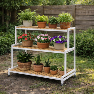 Stepped Shelf Plant Organizer Stand