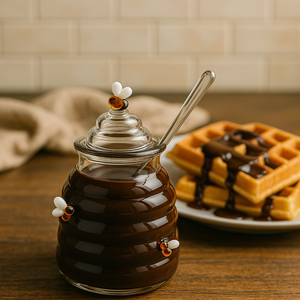 Buzzing Bee Honey Jar with Drizzler