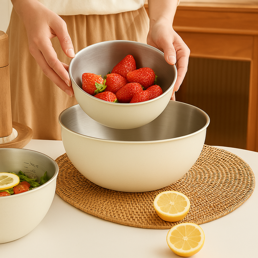 SmartMix Stainless Prep Bowl with Measuring scale