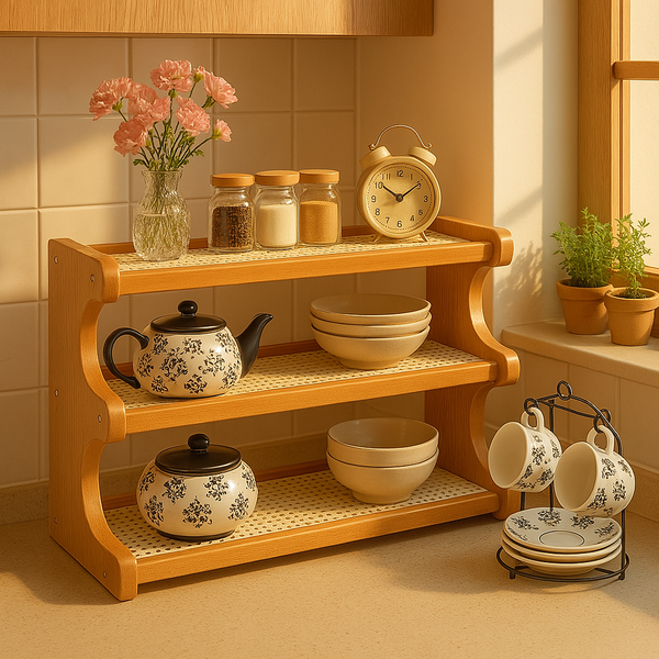 Cozy Corner Wooden Shelf
