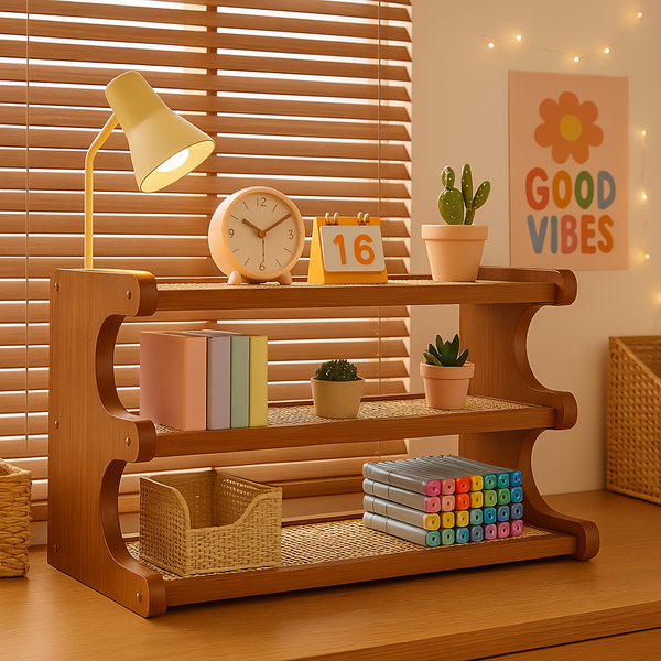 Cozy Corner Wooden Shelf