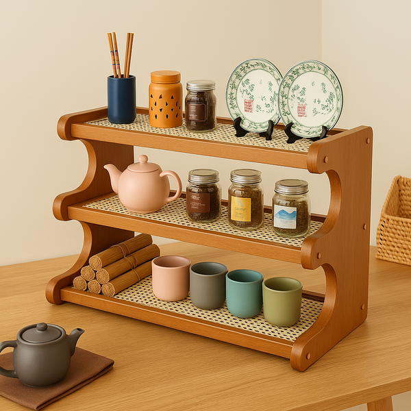 Cozy Corner Wooden Shelf