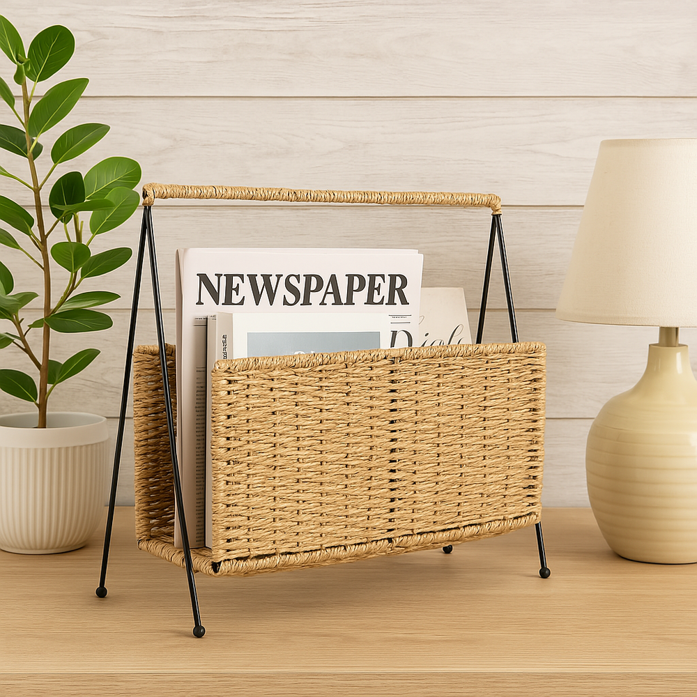 Woven Magazine & Book Organizer