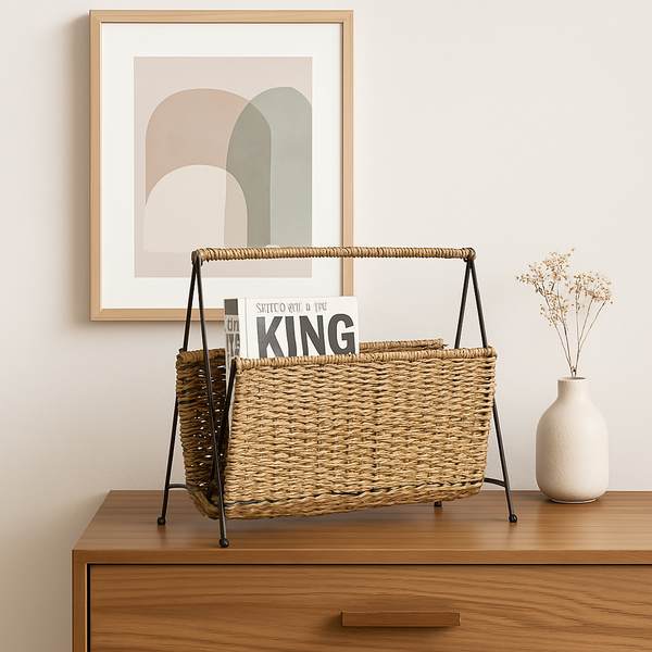 Woven Magazine & Book Organizer