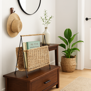 Woven Magazine & Book Organizer