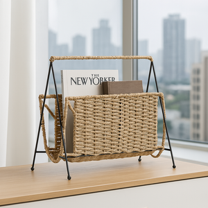 Woven Magazine & Book Organizer