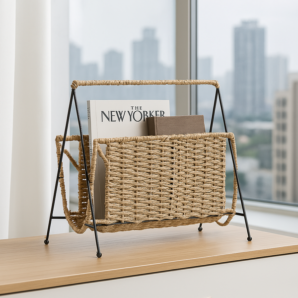 Woven Magazine & Book Organizer