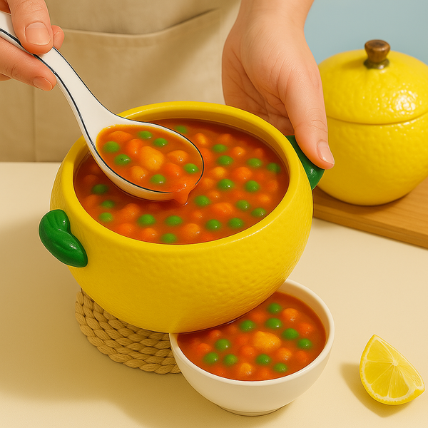 Lemon Shaped Ceramic Pot