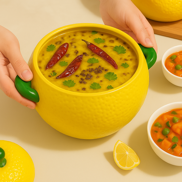 Lemon Shaped Ceramic Pot